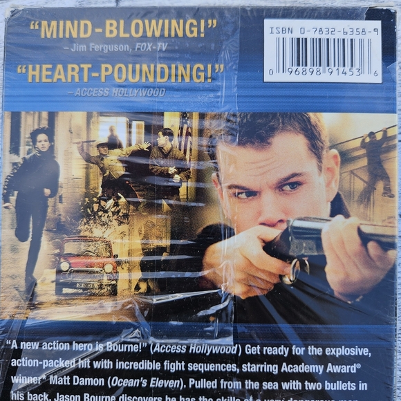 The Bourne Identity VHS Matt Damon Action Jason Bourne PG-13 - Picture 4 of 7